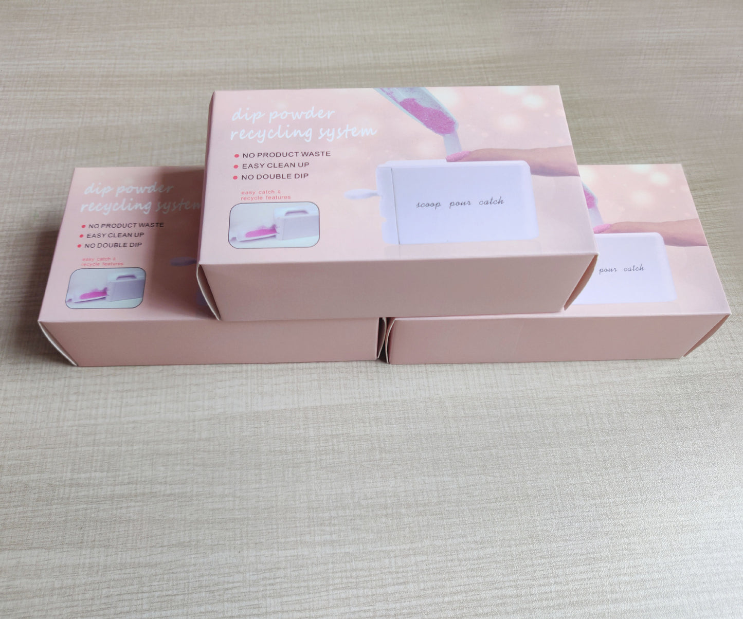 manicure powder recycling box